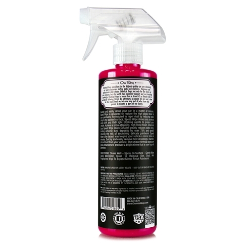 Chemical Guys WAC23616 - Speed Wipe Spray Gloss & Quick Detailer